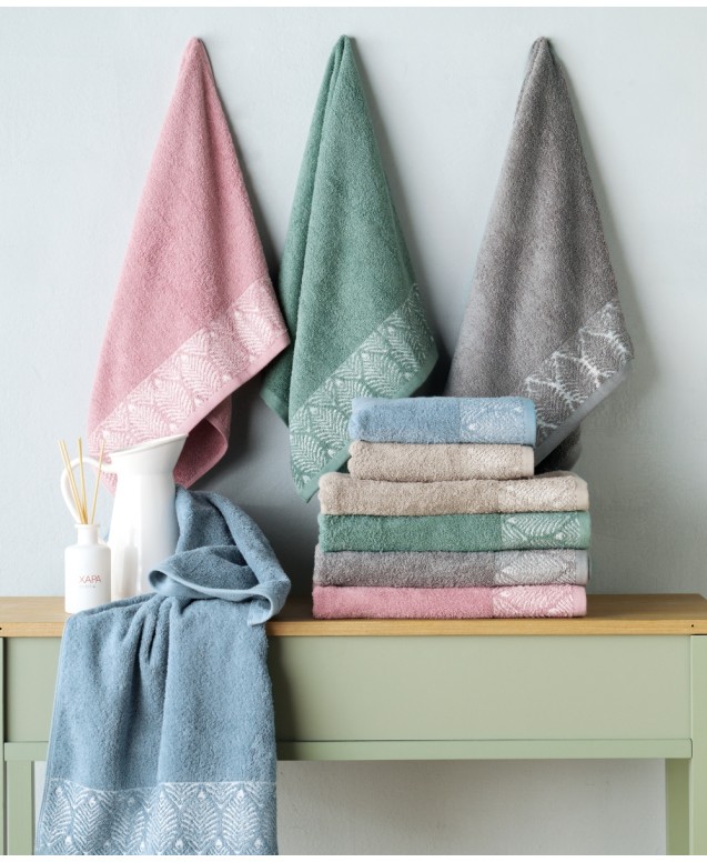 LELA 14 TOWELS 2 PCS SET (BODY- FACE) Towels