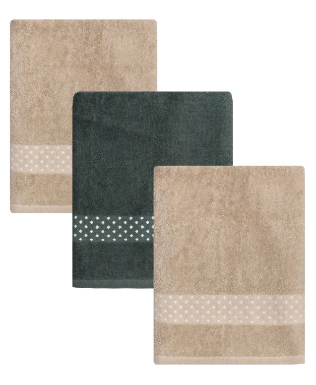 MANUEL 34 ΣΕΤ 3 ΤΕΜ ΠΕΤΣΕΤΕΣ ΠΡΟΣΩΠΟΥ  Πετσέτες