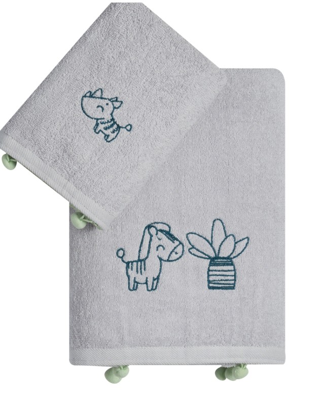 VIVARI TOWELS 2 PCS SET (BODY- FACE)