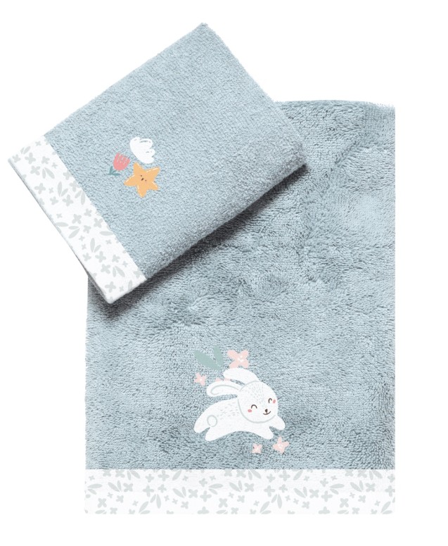 KOUNELITO TOWELS 2 PCS SET (BODY- FACE) Towels