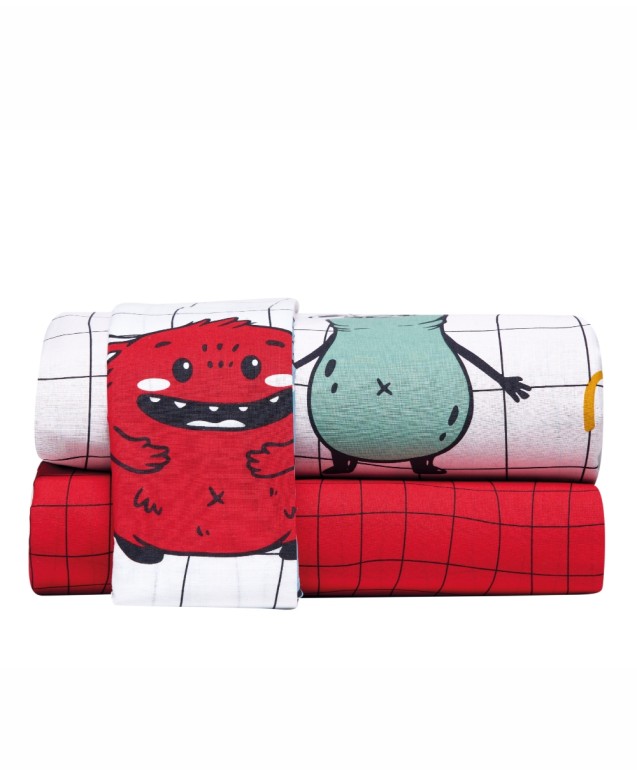 MOSTRO SINGLE SIZED SHEETS 3PC SET  Single sized Bed Sheets