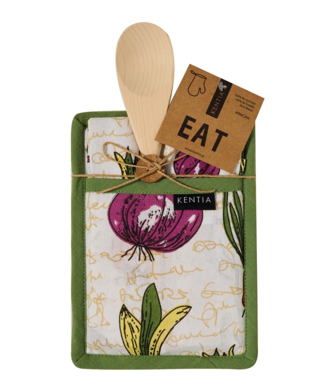 MESTOLO 251 3 PCS SET (TEA TOWEL- POT HOLDER- SPOON) Towels