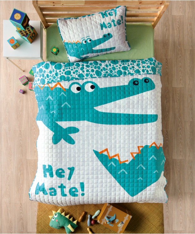 GATORITO ΣΕΤ 2 ΤΕΜ ΚΟΥΒΕΡΤΟΡΙΟ ΜΟΝΟ - MICROFIBER Κουβερλί