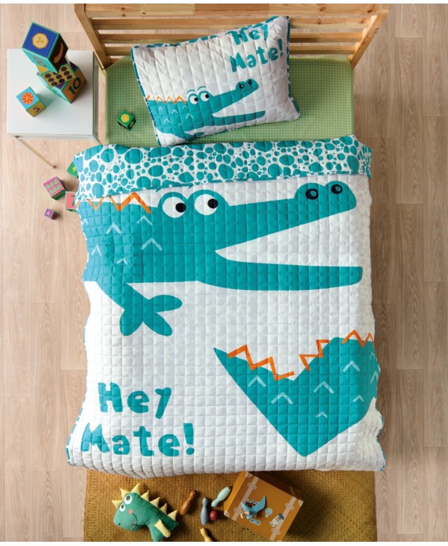 GATORITO SINGLE SIZED QUILT 2 PCS SET- MICROFIBER Bedspreads