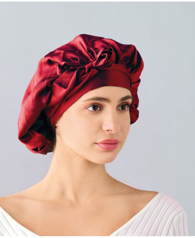 SILK TURBAN 17 ΣΚΟΥΦΟΣ ΜΑΛΛΙΩΝ 100% PURE SILK 16mm 