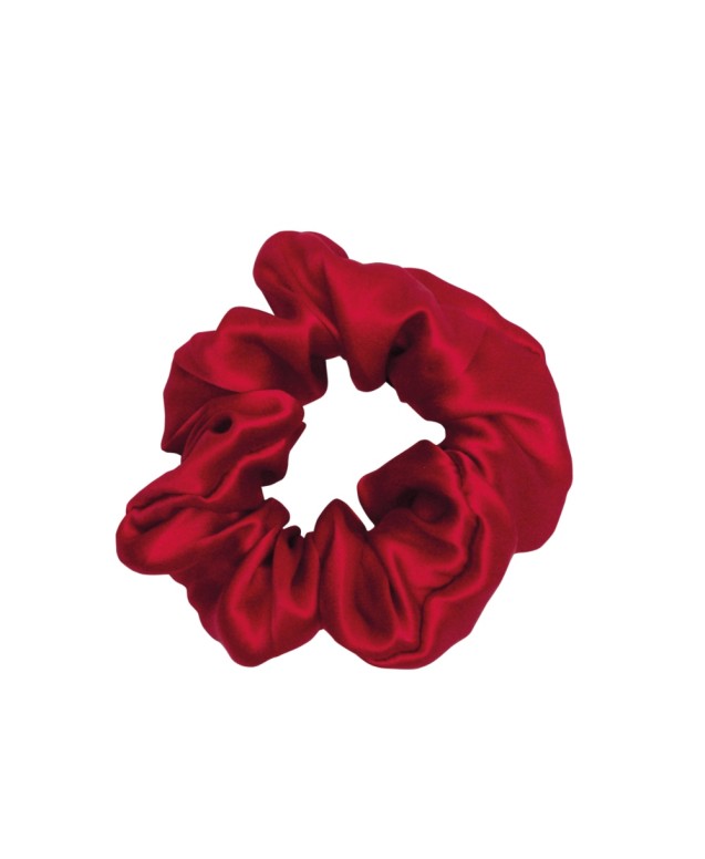 SILK SCRUNCHIE 17 ΚΟΚΚΑΛΑΚΙ ΜΑΛΛΙΩΝ  100% PURE SILK 16mm 