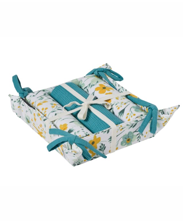 PANE 2503 3 KITCHEN TOWELS IN BASKET Towels