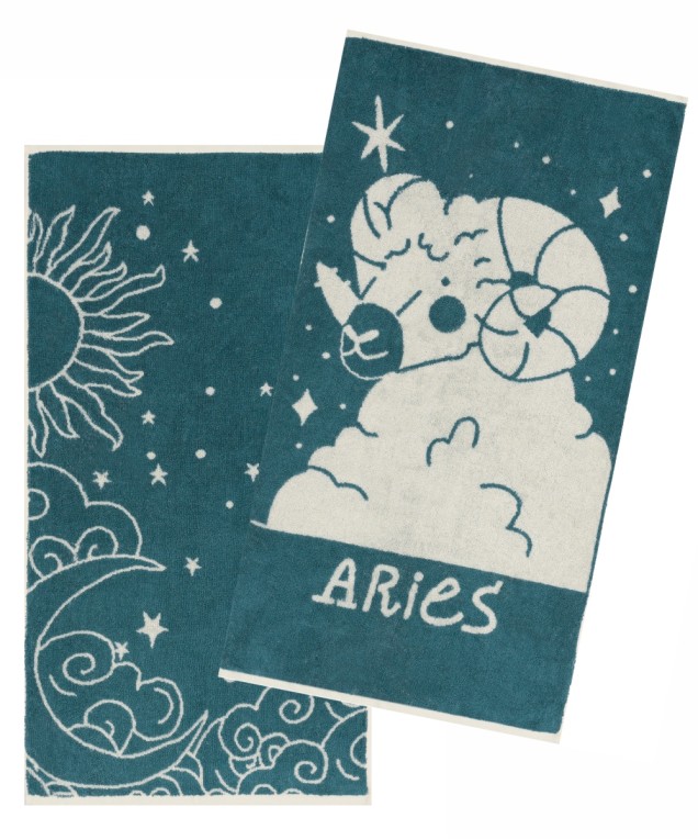 ZODIAC-ARIES ΣΕΤ 2 ΤΕΜ ΠΕΤΣΕΤΕΣ ΠΡΟΣΩΠΟΥ  Πετσέτες