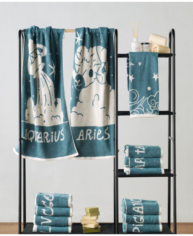 ZODIAC-SAGITARIUS FACE TOWELS 2 PCS SET 