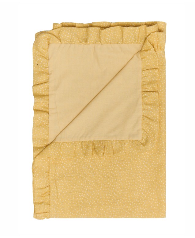 YN 25 YELLOW- WHITE ΚΟΥΒΕΡΤΑ.ΑΓΚΑΛΙΑΣ ΜΕ ΒΟΛΑΝ 65Χ100 Κουβέρτες Αγκαλιάς