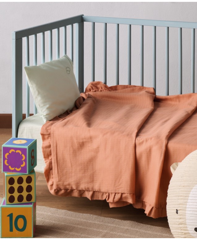 YN 25 ORANGE ΚΟΥΒΕΡΤΑ.ΑΓΚΑΛΙΑΣ ΜΕ ΒΟΛΑΝ 65Χ100 Κουβέρτες Αγκαλιάς