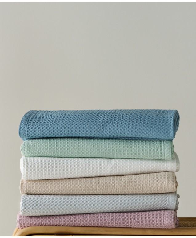 CECILIA 10 KING SIZED COTTON WAFFLE BLANKET