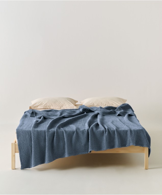 TOPKAPI 01 ΚΟΥΒΕΡΤΑ ΥΠΕΡΔΙΠΛΗ ΒΑΜΒΑΚΕΡΗ WAFFLE  Queen sized blankets