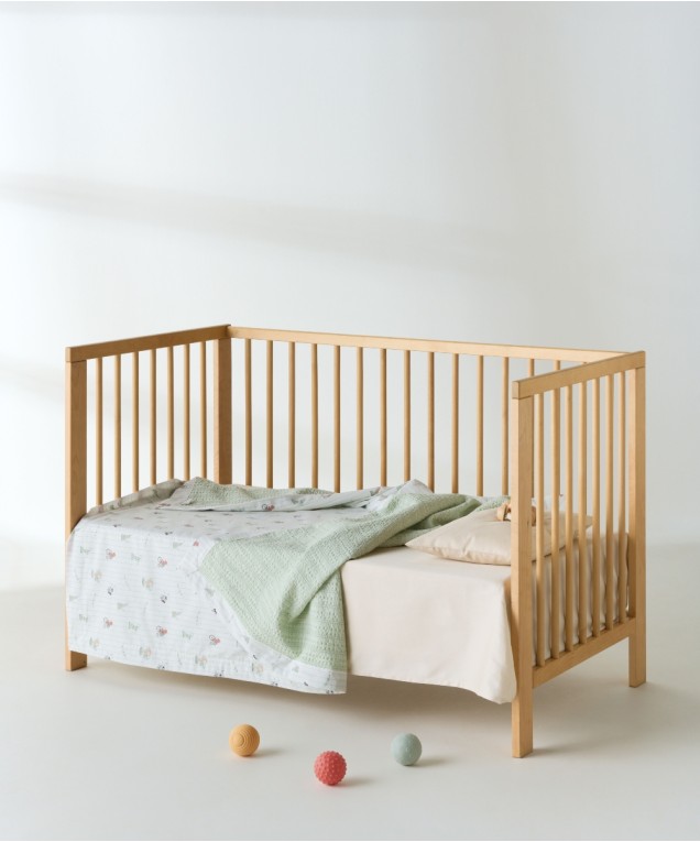 GONZO DOUBLE FACE COTTON WAFFLE BABY BLANKET