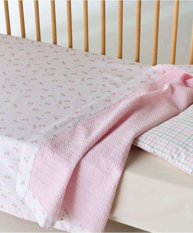 LIRIO DOUBLE FACE COTTON WAFFLE BABY BLANKET