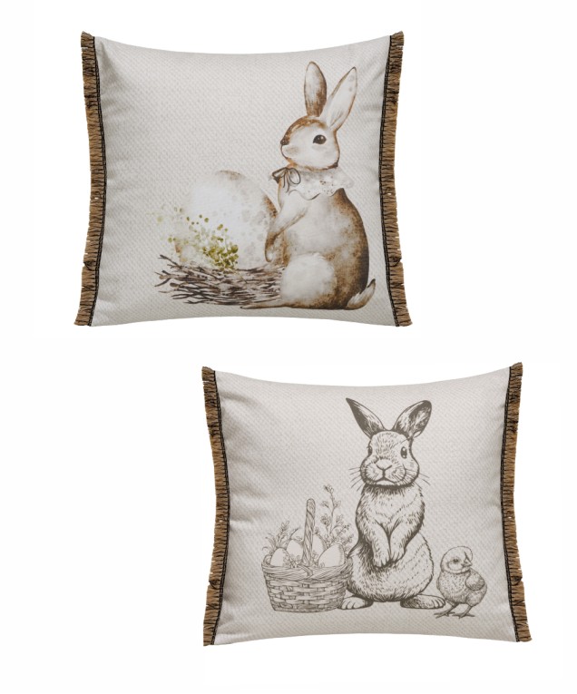 EASTER 26 01 ΜΑΞΙΛΑΡΟΘΗΚΗ.ΔΙΑΚΟΣΜΗΤΙΚΗ ΣΕΤ 2 ΤΕΜ Διακοσμητικές Μαξιλαροθήκες	