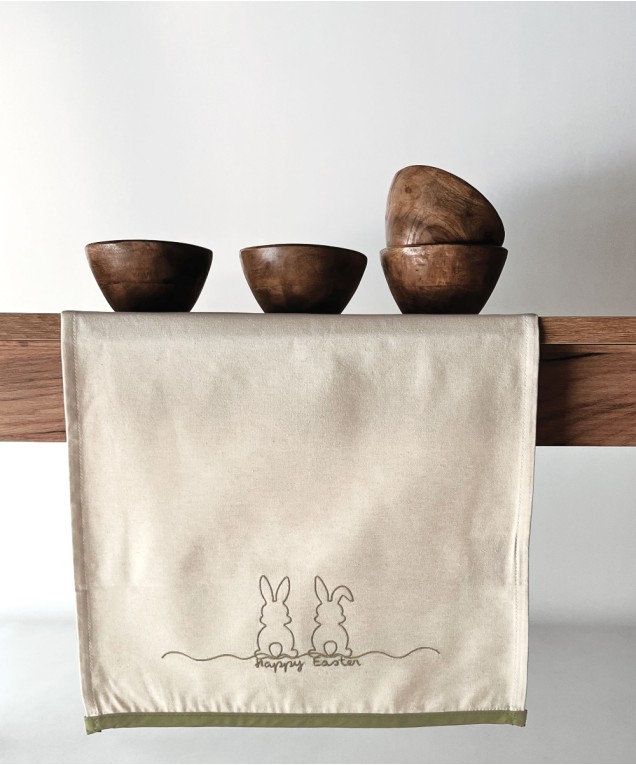 EASTER 26 06 RUNNER ΔΙΑΚΟΣΜΗΤΙΚΟ ΜΕ ΚΕΝΤΗΜΑ RABBITS Τραβέρσες