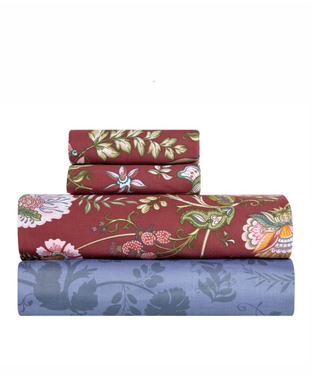 CORTNEY QUEEN SIZE SHEETS 4PCS SET