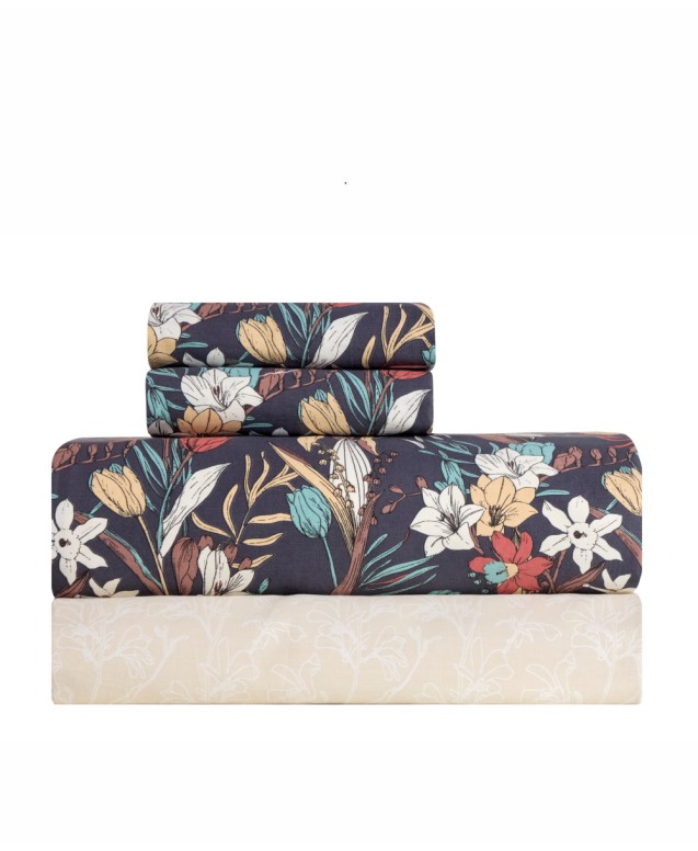 LILIVER QUEEN SIZE SHEETS 4PCS SET