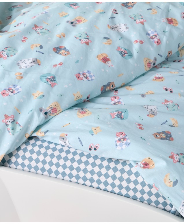 ROOMY SINGLE SIZE DUVET COVER 2PCS SET