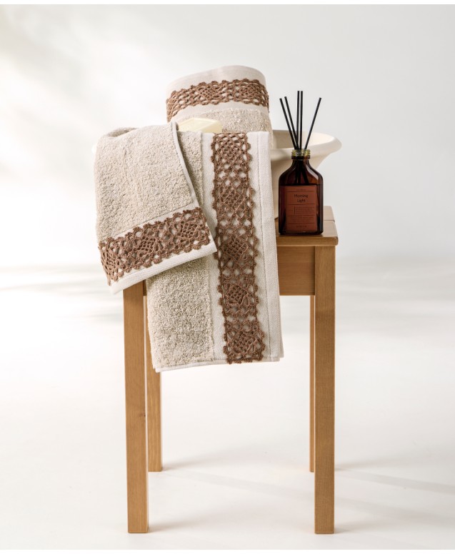 MARTHA 3PCS SET TOWELS (BODY- FACE- HAND)