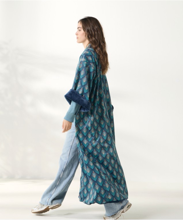 LADON 02 ΚΙΜΟΝΟ ΒΕΛΟΥΤΕ LADON 02 KIMONO ΒΕΛΟΥΤΕ LOUNGEWEAR