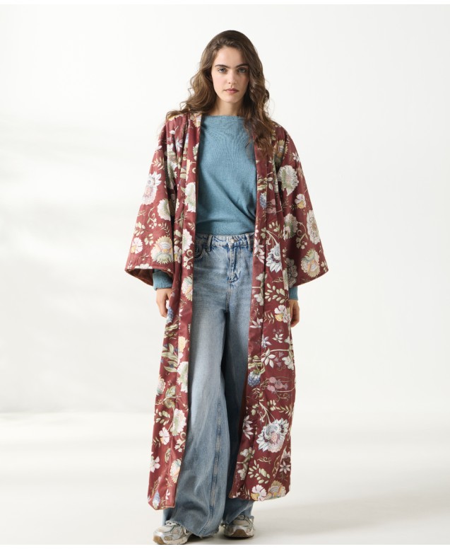 CORTNEY KIMONO ΒΕΛΟΥΤΕ LOUNGEWEAR