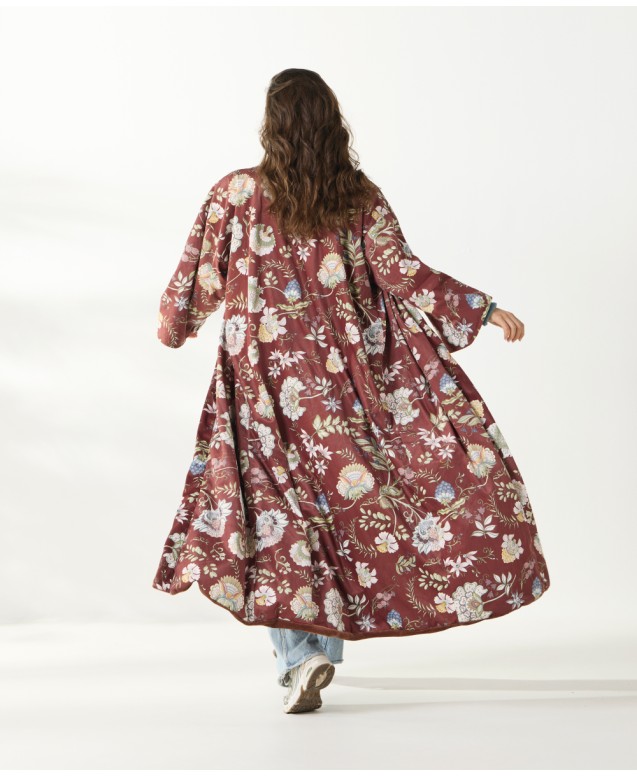 CORTNEY KIMONO ΒΕΛΟΥΤΕ LOUNGEWEAR