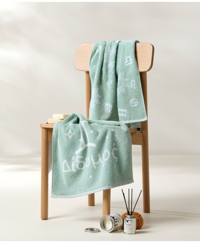 ASTROLOGY-DIDIMOS FACE TOWELS 2 PCS SET