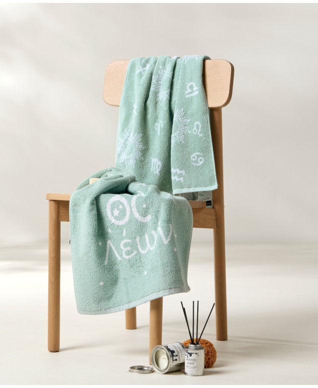ASTROLOGY-LEON FACE TOWELS 2 PCS SET