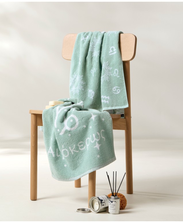 ASTROLOGY-EGOKEROS FACE TOWELS 2 PCS SET