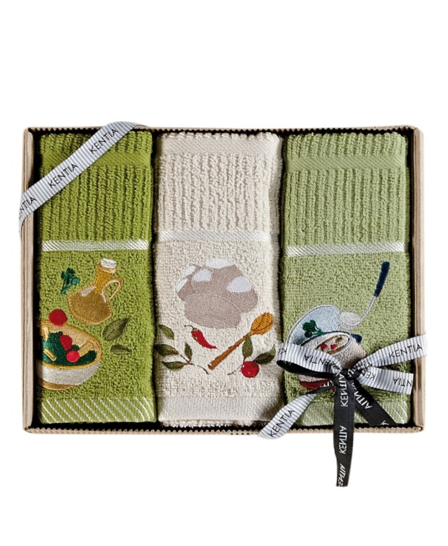 REGALO 232  3 PCS SET KITCHEN TOWELS Towels